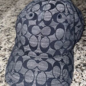 Coach navy Patterned Cap